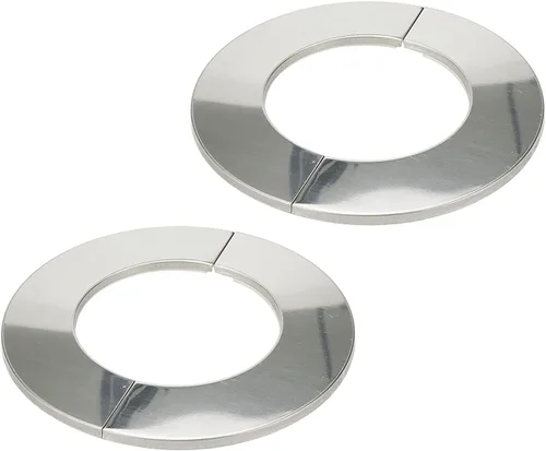 Miniatura 13 de Brida dividida de pared, placa de escudo redonda de acero inoxidable para tubo de 2"/51mm de diámetro, paquete de 4