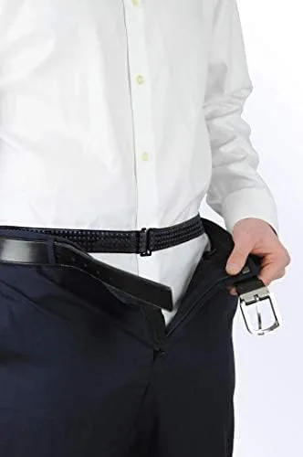 Miniatura 4 de BELTAWAY Mantén las camisas metidas en Tuck N Stay extra agarre, cinturón elástico ajustable, aspecto limpio para el trabajo, vestido casual, Negro