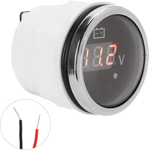 Miniatura 8 de Medidor de voltaje digital de 2 pulgadas, medidor de voltaje, medidor de voltaje de batería de 2 pulgadas, pantalla digital LED, IP67, impermeable