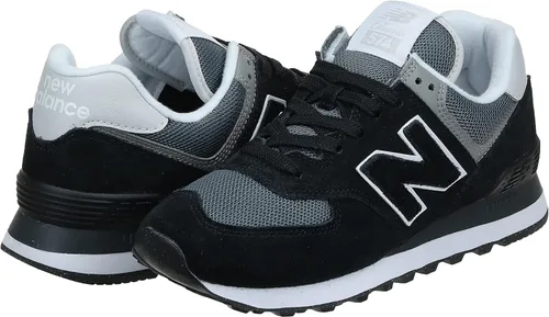 Miniatura 2 de New Balance Tenis 574 V1 Core para hombre, NegroGris
