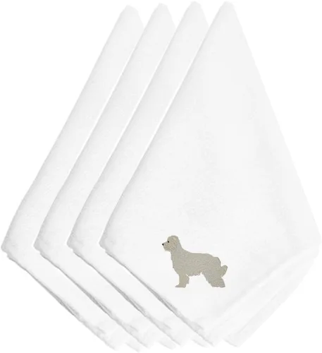 Miniatura 88 de Caroline's Treasures BB3448NPKE Affenpinscher - Juego de 4 servilletas bordadas, lavables, suaves, duraderas, servilletas de mesa para hotel