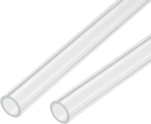 Miniatura 29 de MECCANIXITY Tubo acrílico transparente rígido redondo 18mm (0.7") ID 0.866 in (7/8") OD 14" para lámparas y linternas, sistema de refrigeración por