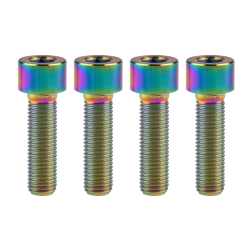 Miniatura 33 de Tornillos Allen de cabeza hueca de titanio M10 20 25 30 35 40 45 50 55 2.362 in Tornillos paquete de 4 (M10 x 0.787 in, paso 0.049 in, negro)