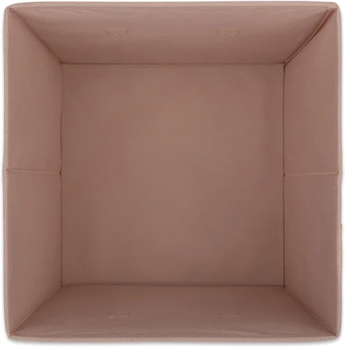 Miniatura 6 de DII Colección de Cubos de Almacenamiento de Tela No Tejida Organizador Plegable, Juego Pequeño, 11x11x11", Rosa Milenario, 2 Unidades Rosa Millennial