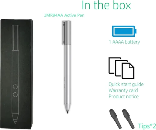 Miniatura 5 de Lápiz digital genuino para portátiles HP Envy/Spectre serie 2 en 1, compatible con MPP con sensibilidad a la presión, compatible con HP Active Pen