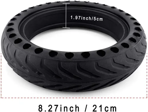 Miniatura 2 de Z-FIRST Llantas sólidas de 8.5 pulgadas para scooter eléctrico, neumáticos de repuesto de 8-1/2 pulgadas, neumáticos delanteros o traseros de panal