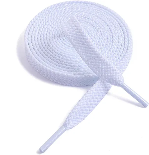 VSUDO Cordones planos de doble capa para zapatillas de deporte, cordones planos gruesos de los zapatos de las zapatillas de deporte