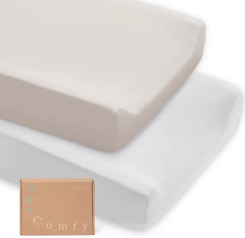 Miniatura 25 de Sábanas bajeras supersuaves para moisés, sábanas de viscosa de bambú de alta calidad, hipoalergénicas, transpirables, para moisés, almohadilla