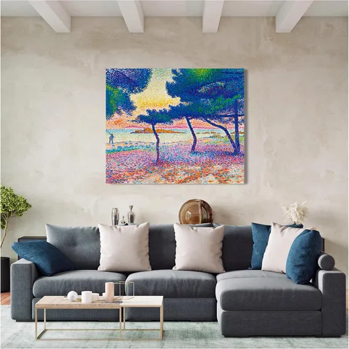 Miniatura 580 de A&T ARTWORK Campo de trigo con cipreses de Van Gogh Las reproducciones de arte clásico mundial, impresiones en lienzo giclée para decoración