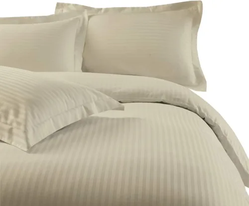 Miniatura 12 de sheetsnthings Juego de ropa de cama a rayas de 300 hilos, 100% algodón, 5 piezas, tamaño individual, extra largo, XL, color negro, 3 piezas y 2