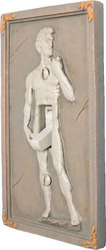 Miniatura 2 de Figura 3D Esculpida de David de Miguel Ángel - Cubierta de Interruptor de Luz de Poliresina de Un Solo Cambio - Estatua de David de Miguel Ángel