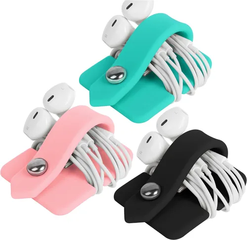 Miniatura 9 de Organizador de Cables con Soporte para Auriculares, Enrollador de Auriculares, Organizador de Auriculares, Auriculares para Auriculares, Enrollador