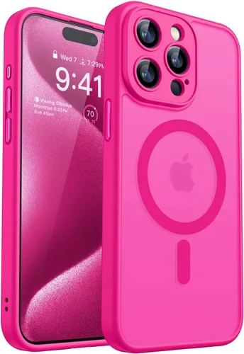 Miniatura 147 de CANSHN Funda magnética compatible con iPhone 17 Pro, mejorada [protección completa de la cámara] [compatible con Magsafe] [mate translúcido] funda