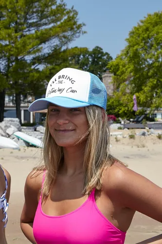 Miniatura 2 de Funky Junque Gorra de béisbol de malla para mujer, para despedida de soltera