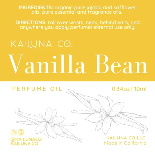Miniatura 7 de Kailuna Co. Aceite Esencial Puro y de Fragancia Delicioso de Grano de Vainilla Perfume en Rollo con Aceite de Jojoba Orgánico, Sin Alcohol, Lote