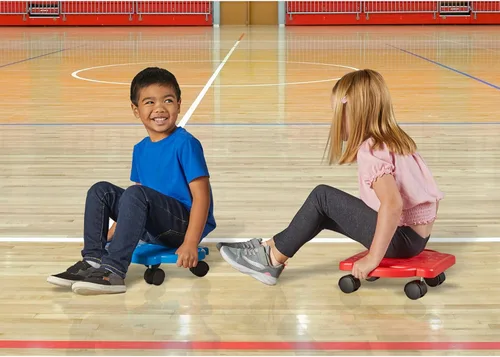 Miniatura 9 de hand2mind Blue Indoor Scooter Board with Handles, Sit Down Floor Scooter