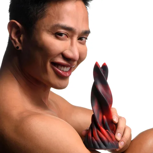 Miniatura 7 de CREATURE COCKS Hell Kiss - Consolador de silicona para hombres, mujeres y parejas. Base de succión fuerte, sin ftalatos, consolador de lenguas