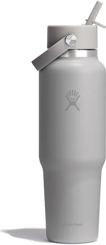 Miniatura 17 de Hydro Flask Botella de agua de viaje – Acero inoxidable aislado – Tapa ancha con pitillo, antiderrames, a prueba de fugas en 24 oz Trillium Pink