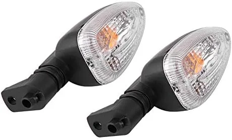 Miniatura 9 de Terisass Luces de giro 1 par motocicleta indicadores lente 12V plástico dirección indicador lámpara con para F650GS 2008-2009 F800GS F800R 2007-2008