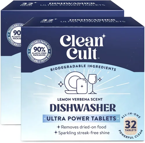 Miniatura 7 de Cleancult Ultra Power - Cápsulas de detergente para lavavajillas para un brillo ultrabrillante sin manchas, todo en uno, sin desperdicio