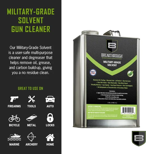 Disolvente de limpieza de pistola de grado militar, limpiador de orificios y desengrasante para pistolas y rifles, removedor de aceite y grasa