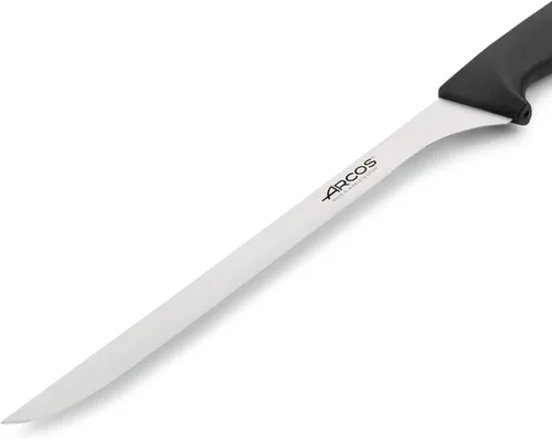 Miniatura 7 de Arcos Juego de 2 cuchillos para tallar jamón y sacapuntas de silla en acero inoxidable con mango ergonómico de polipropileno. Serie Niza. Color Negro