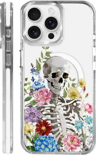 Miniatura 12 de Funda para iPhone 13/14 [compatible con Magsafe], funda magnética transparente de silicona a prueba de golpes con patrón de versículos de la Biblia