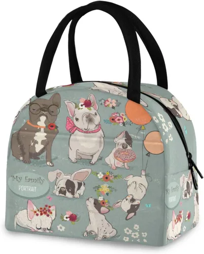 Miniatura 12 de Bolsa de almuerzo Axolotl para mujeres, hombres y niños, lonchera aislada reutilizable para oficina, trabajo, escuela, picnic, caminata Reusable