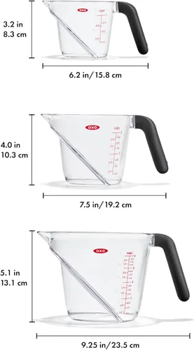 Miniatura 6 de OXO Good Grips - Juego de tazas medidoras angulares (3 piezas)