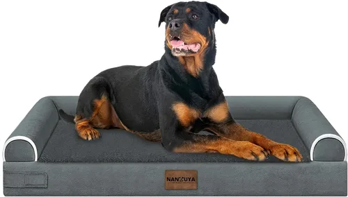 Miniatura 124 de Cama ortopédica lavable para perros medianos y grandes: cama con cojines de apoyo para perros medianos y grandes, cama impermeable de espuma tipo