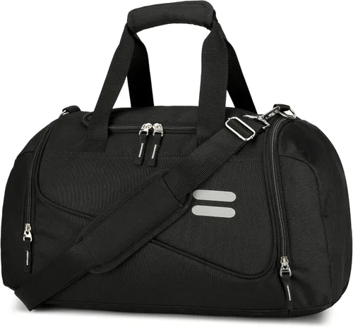 Urbanstand Bolsa de gimnasio para hombres y mujeres - Bolsa de lona de 30 litros con compartimento para zapatos, bolsa de lona resistente al agua