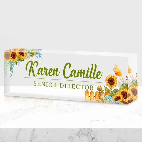 Miniatura 12 de Placa de nombre de oficina personalizada para escritorio, placa de nombre, regalos personalizados para compañeros de trabajo, jefe, profesor