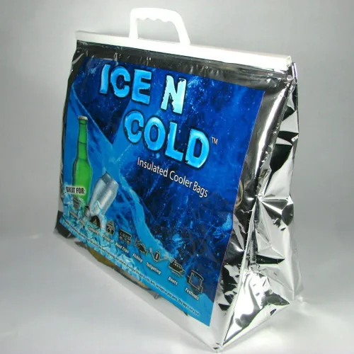 Miniatura 7 de ICE N COLD Bolsas de refrigeración aisladas para pícnic/compras (paquete de dos) para comestibles, camping, senderismo, playa, viajes, ligero