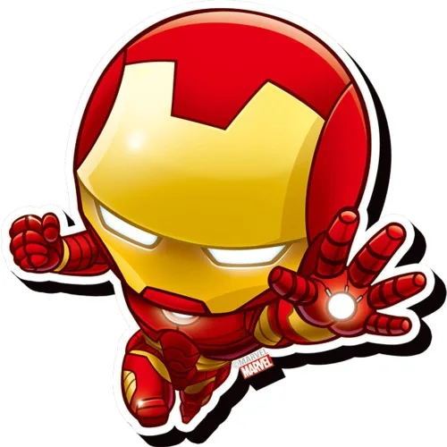 AQUARIUS - Marvel Avengers Iron Man Chibi Funky imán grueso