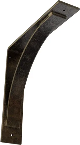 Miniatura 87 de Soporte de acero Morris de 3 pulgadas de ancho x 6 pulgadas de profundidad x 6 pulgadas de alto, latón envejecido