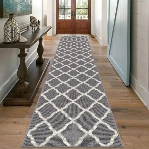 Miniatura 41 de SHACOS Alfombra de pasillo lavable de 2 x 8 pies, con parte trasera de goma antideslizante, resistente a las manchas, alfombra de cocina