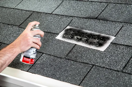 Miniatura 4 de Rust-Oleum Parche de techo triple grueso y espray sellador, 13 onzas, negro