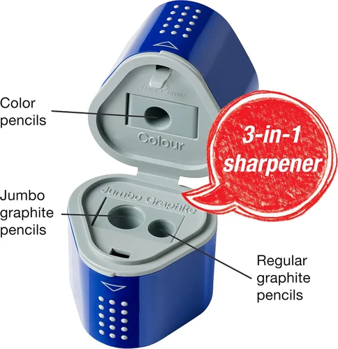 Miniatura 2 de Faber-Castell GRIP Trio Sacapuntas de agarre