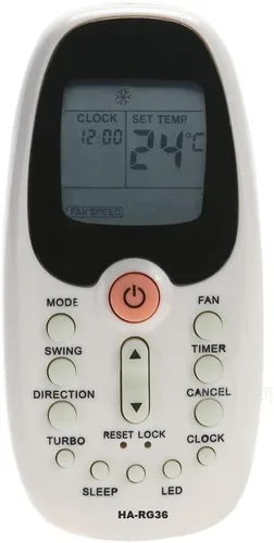 Miniatura 3 de Mando a distancia de aire acondicionado de repuesto para Midea Mirage ComfortStar RG36A/BGER RG36B/BGE RG36C/BGE RG36D/BGE RG36E/BGERG36F2/BGEF