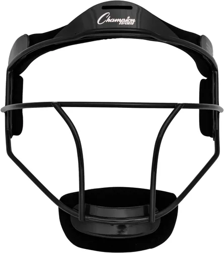Champion Sports Steel Softball Face Mask – Durable Fielder’s Mask for Youth & Adults, Multiple Colors for Practice & Games Negro