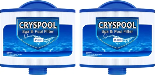 Cryspool® 08001 Filtro compatible con 8CH-951, PBF36, Wellspring 10-2870, cartucho de filtro de spa de 40 pies cuadrados, paquete de 2