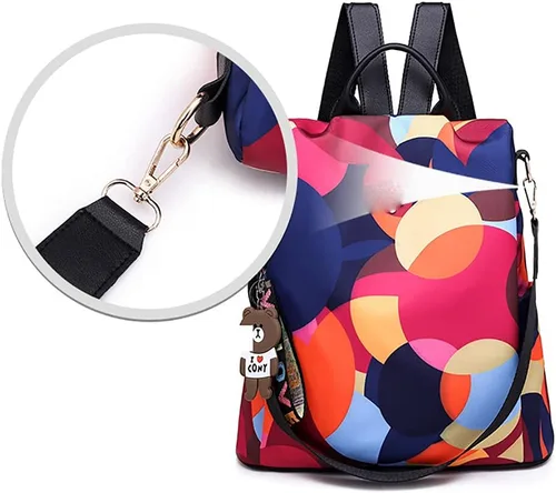 Miniatura 6 de Mochila impermeable antirrobo para mujer, de día, ligera, para la escuela