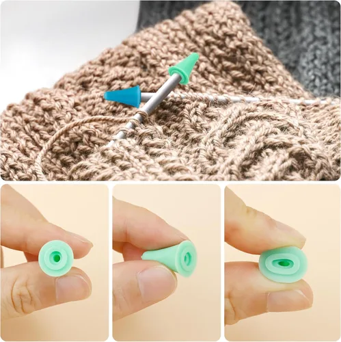 Miniatura 5 de FIVEIZERO Juego de 43 agujas para hilo, agujas para hilo surtidas, agujas curvas para tapicería, agujas para tejer, agujas de zurcir con ojo grande