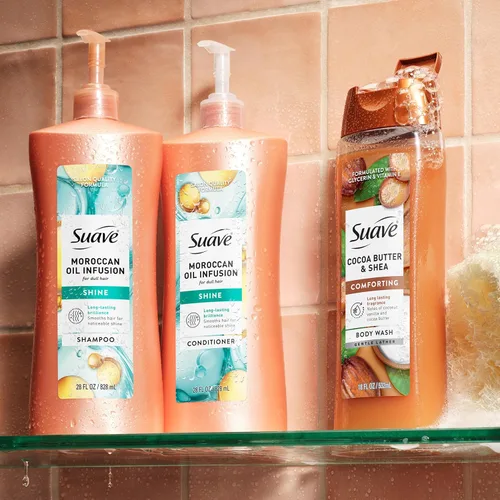 Miniatura 8 de Suave Professionals Shine Champú Marroquí Infusión 28 oz - Paquete de 4