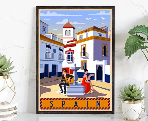 Miniatura 13 de Póster de viaje de La Habana Cuba, póster de Cuba Habana, póster de paisaje urbano y monumento de la Habana, arte de pared para el hogar, decoración