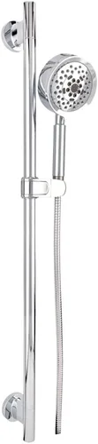 Miniatura 4 de Gerber Barra deslizante Versa de plomería con ducha de mano Parma Bronce cepillado