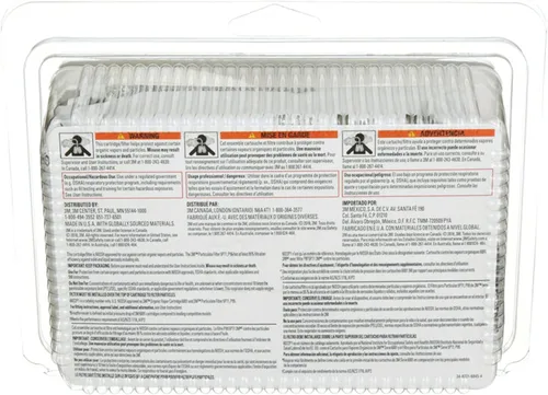 Miniatura 6 de 3M Kit de suministro de rendimiento, contiene 1 par de cartuchos y 2 pares de filtros P95, cartuchos de repuesto para 3M serie 6000, para proyectos