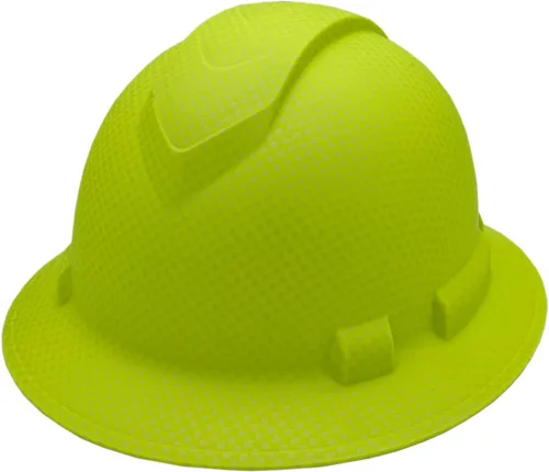 Miniatura 26 de Texas America Safety Company Casco duro RIDGELINE de ala completa con ajuste de perilla de 6 puntos y bolsa Azul ventilado