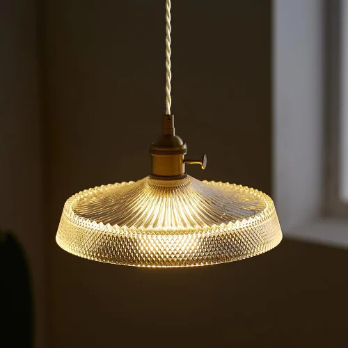 Miniatura 13 de Sedelan Lámpara Colgante Vintage, Luces Colgantes de Vidrio Isla de Cocina, Lámpara Colgante Antigua, Iluminación Colgante Interior para Cocina