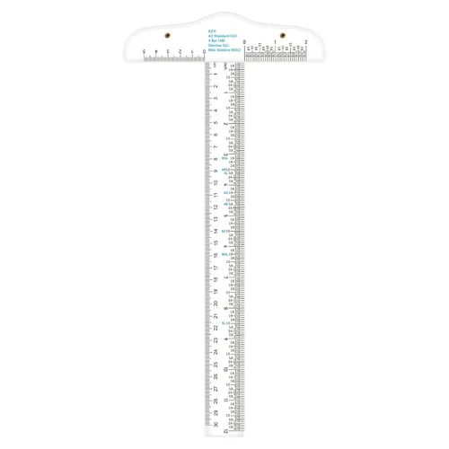 Miniatura 8 de CYFUN DESIGN Regla Escuadra en T de Acrílico de 12" 6", Regla Escuadra en T de Marcado de Precisión, Paquete de 3, Transparente, Regla en T, para 1